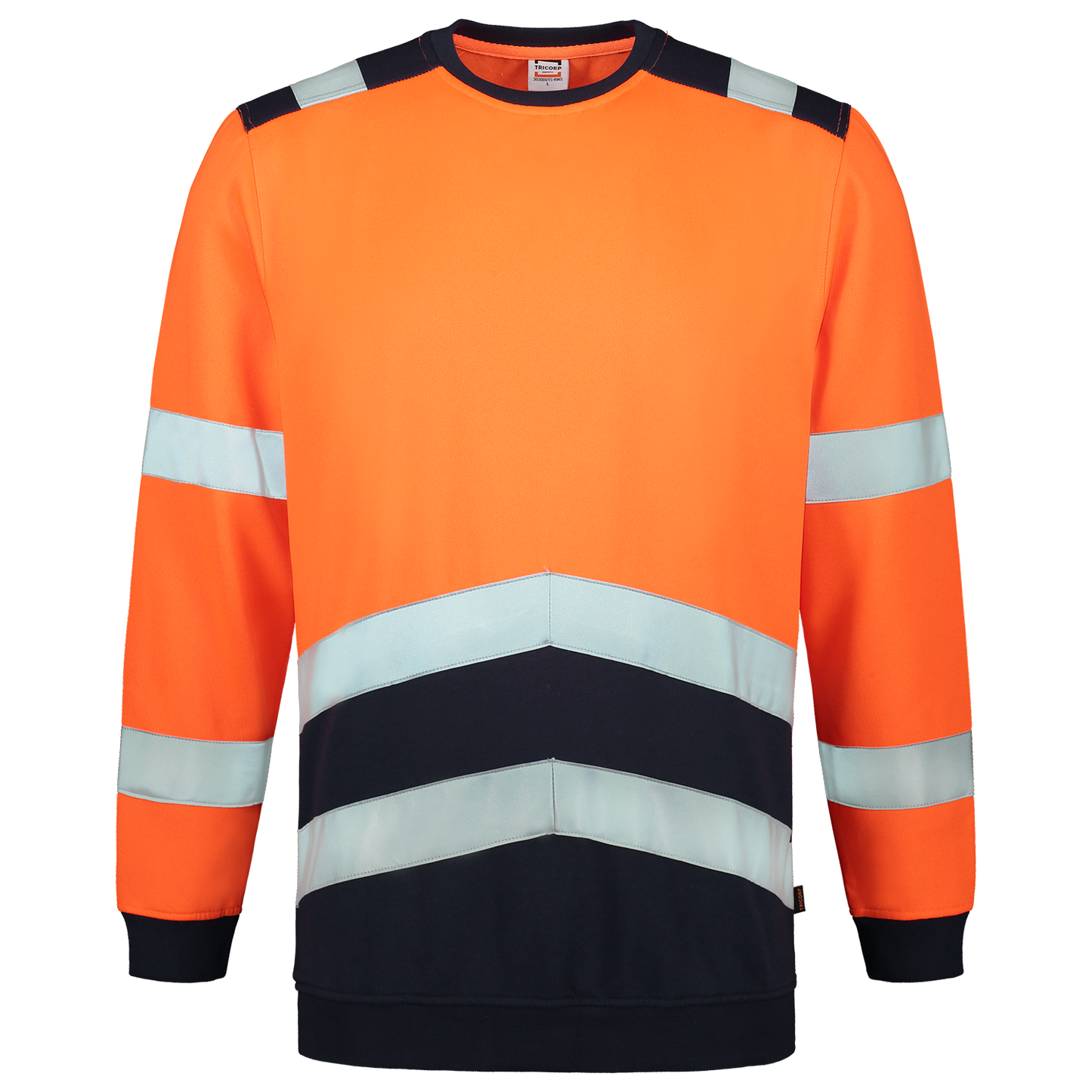 Tricorp Safety Polosweaters 303004 HiVis fluo oranje-inktblauw(fluororangeink)