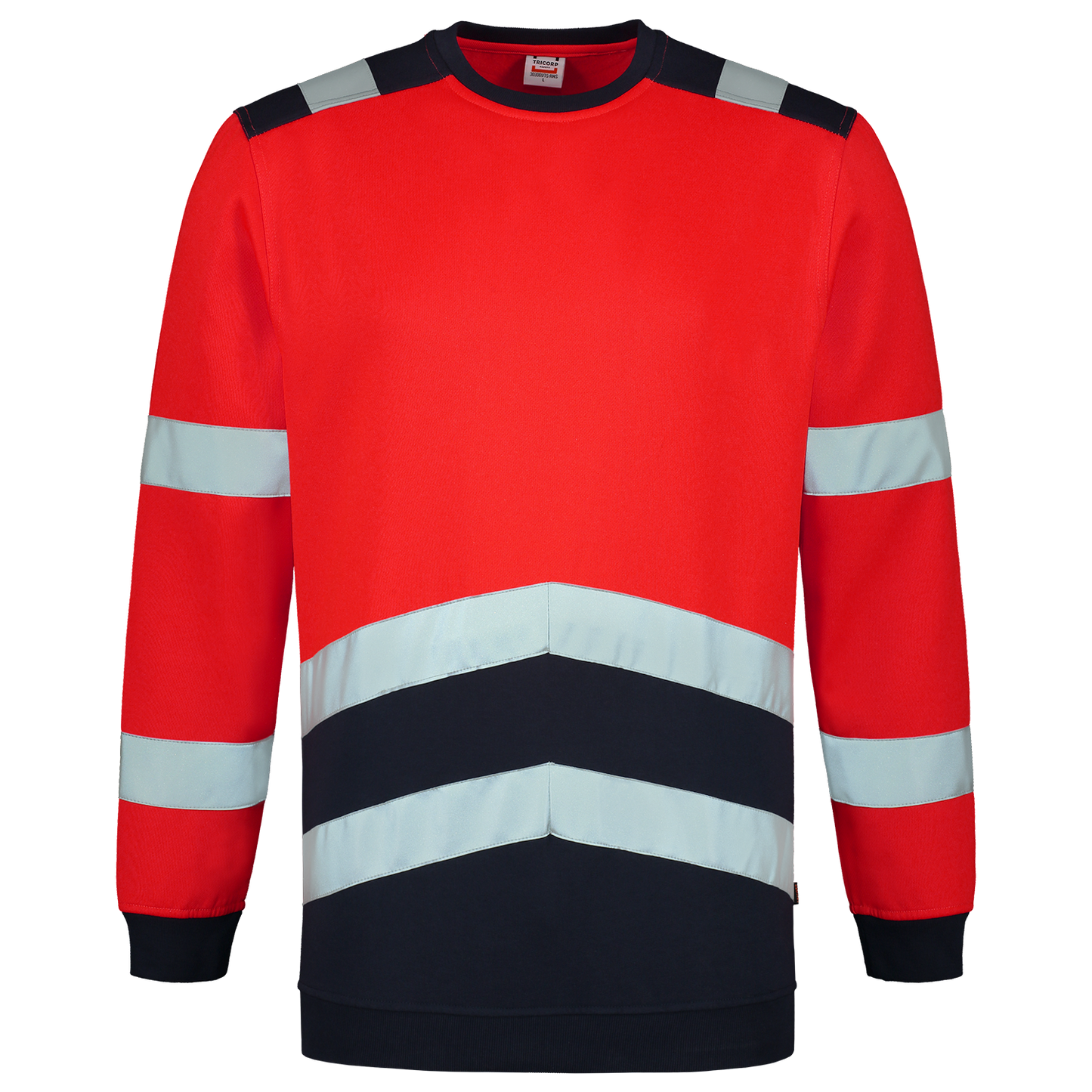 Tricorp Safety Polosweaters 303004 HiVis fluo rood-inktblauw(fluorredink)