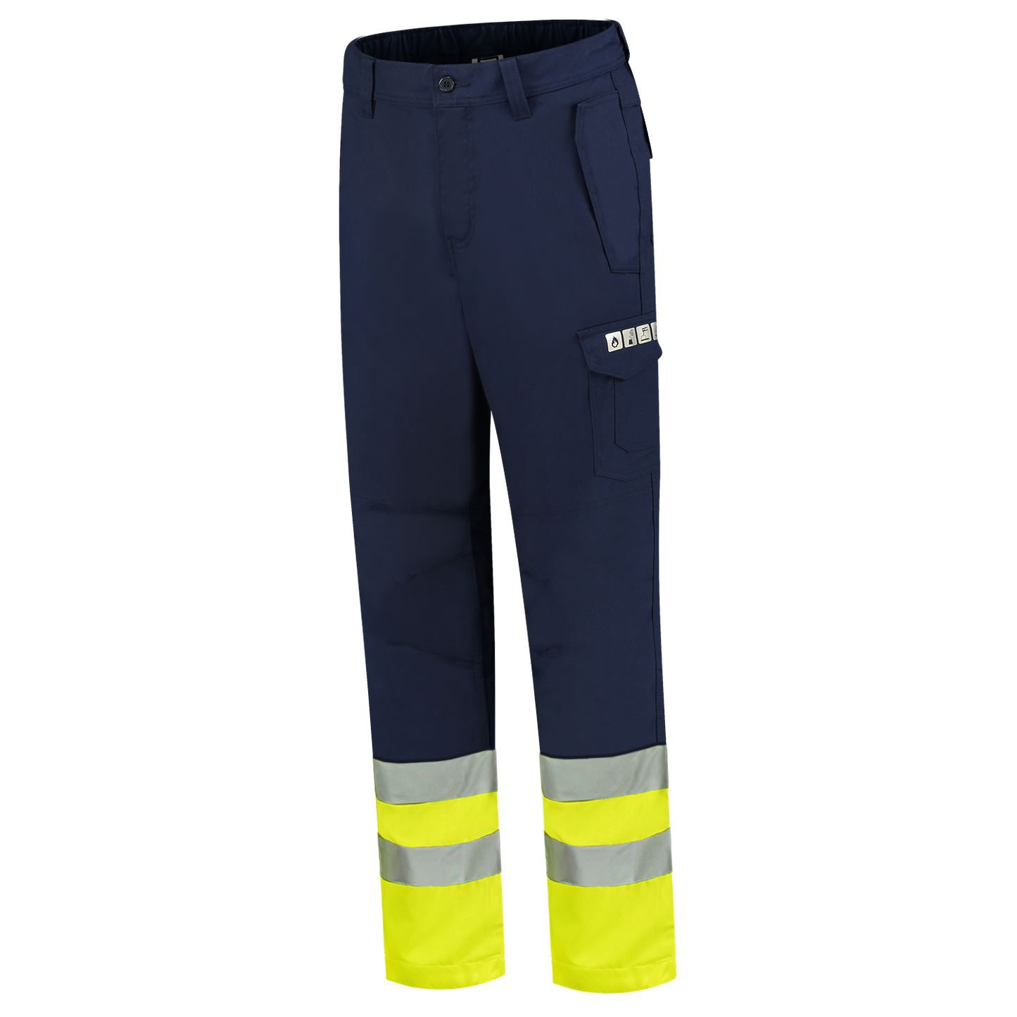 Tricorp Broeken 503004 inktzwart-fluo geel(inkfluoryellow)