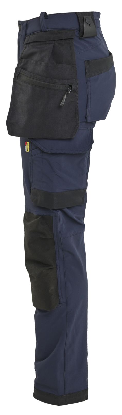 Blaklader Dames 4-weg stretch Dames Werkbroeken 71211645 afneembare spijkerzakken donker marineblauw-zwart(8699)