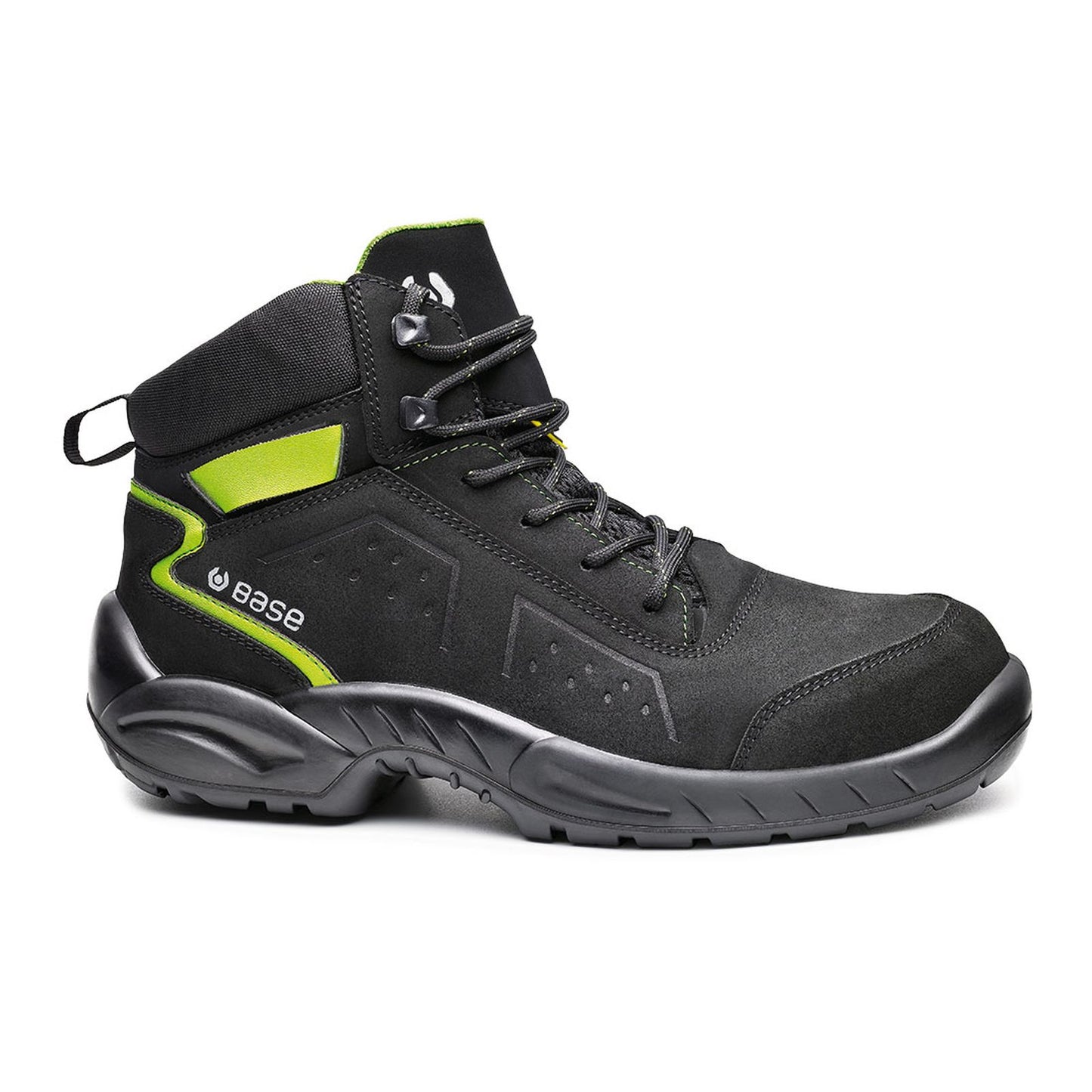 Base Smart Schoenen B0177E Chester Top Esd zwart-groen(EB)