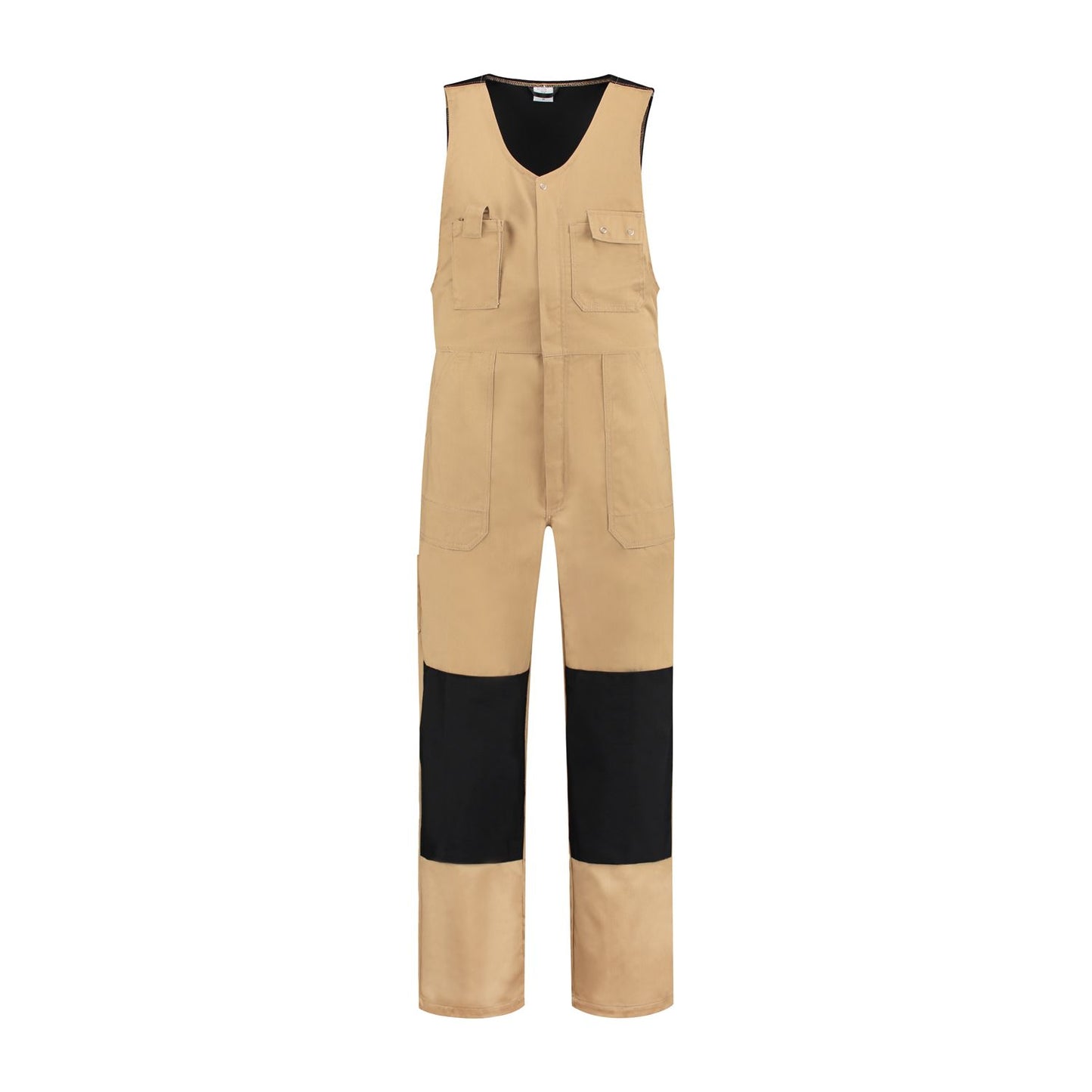 Noname Bodybroeken BBC6040 Kniezakken khaki-zwart(KZWART)