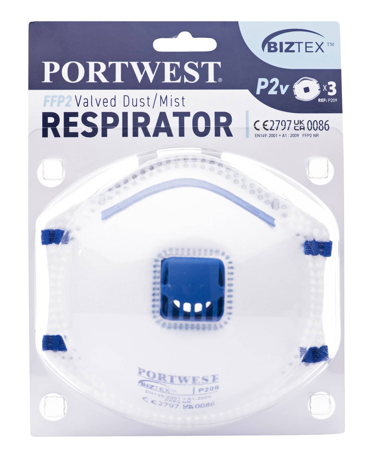Portwest Maskers P209 wit(WH)