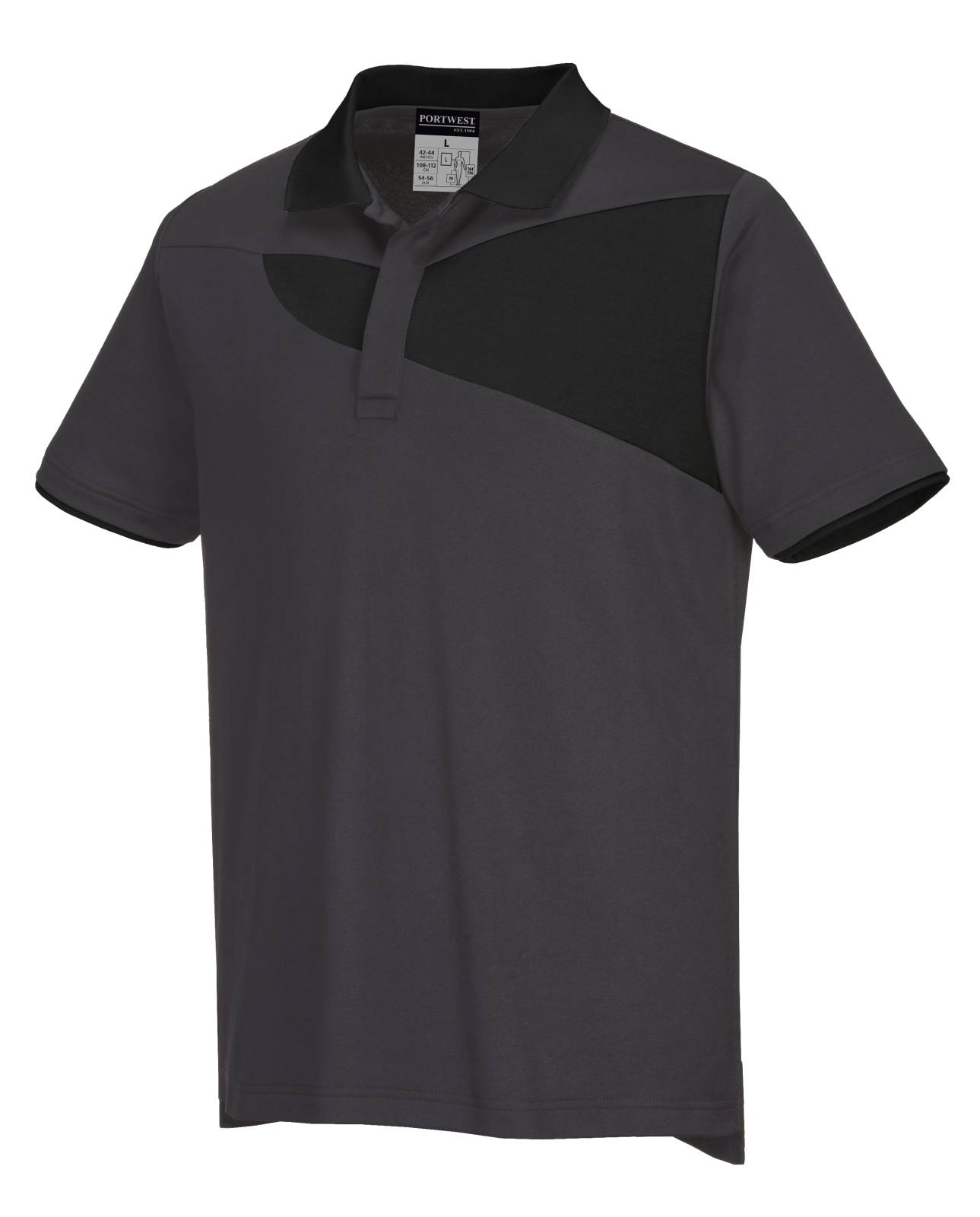 Portwest Shirts PW210 zoom grijs-zwart(ZB)