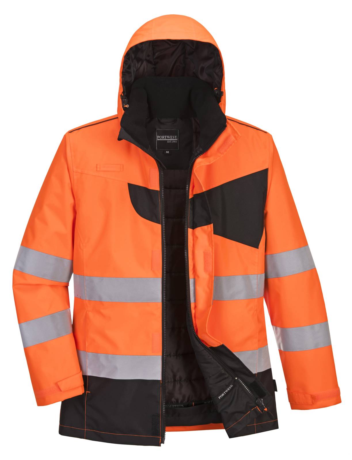 Portwest Jassen PW261 oranje-zwart(OB)