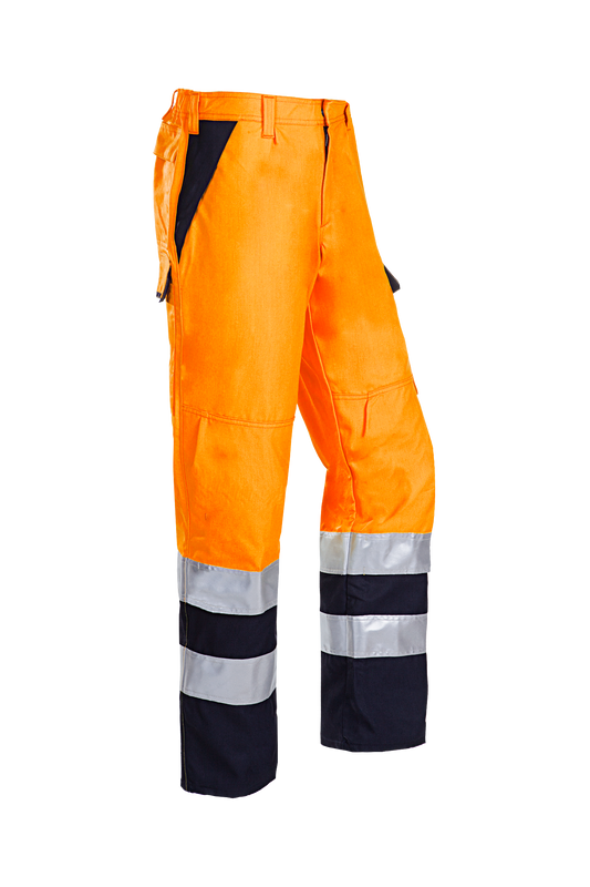 Sioen Broeken Bakki Multinorm- ARC fluo oranje-marineblauw