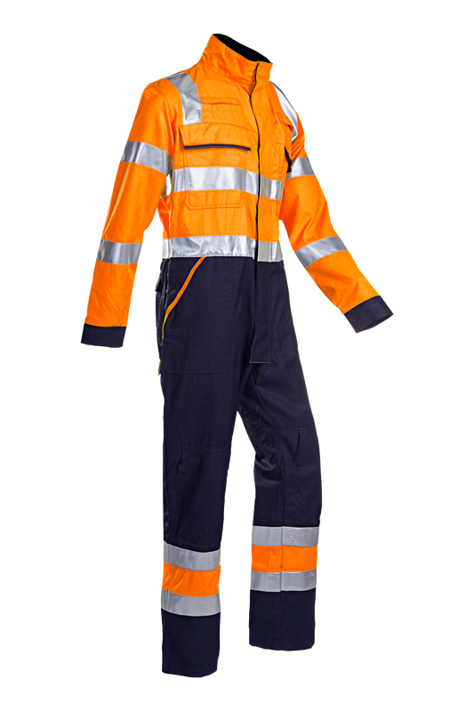 Sioen Overalls Mornant Multinorm- ARC fluo oranje-marineblauw