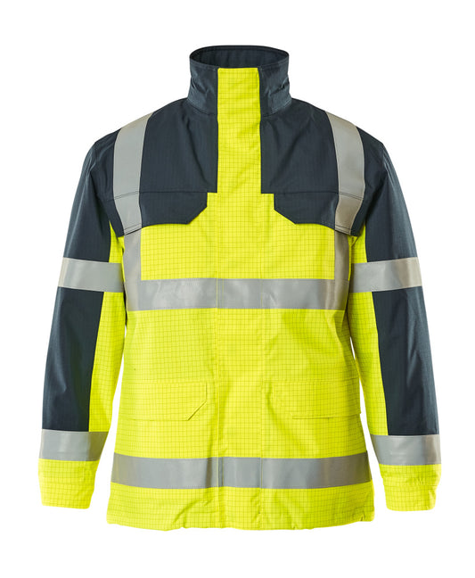 Mascot Jassen Lungern Multinorm fluo geel-marineblauw(171)