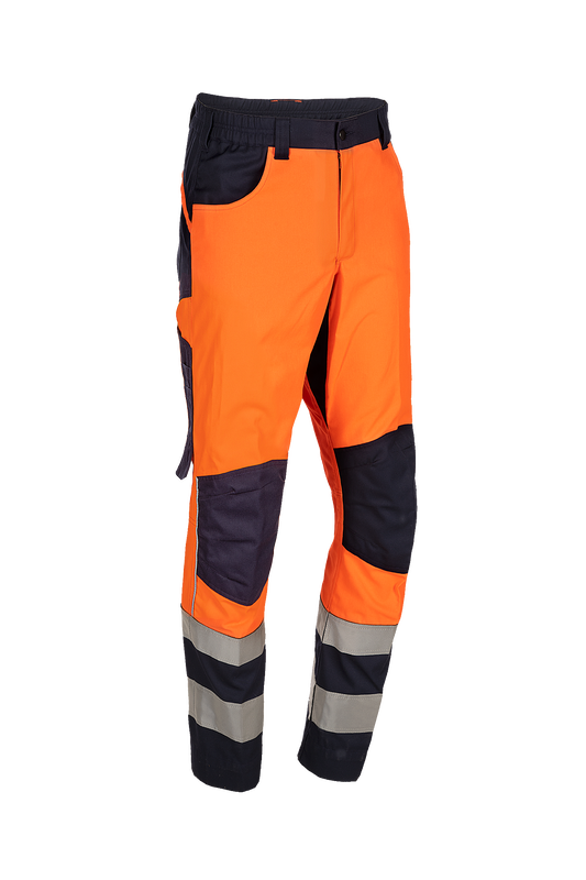 Sioen Broek Turup (O) signalisatie General fluo oranje-marineblauw