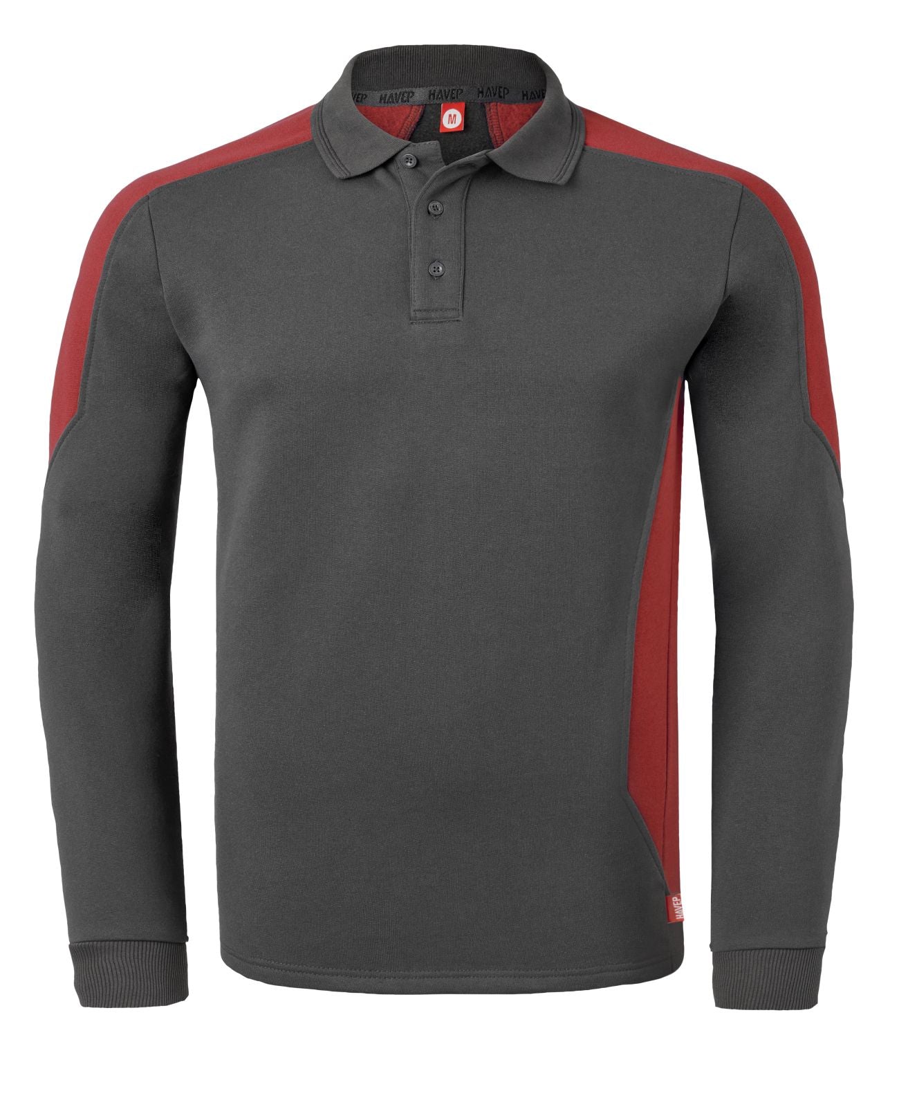 Havep Baselayer WW Poloshirts 10075 houtskool-rood(AAB)