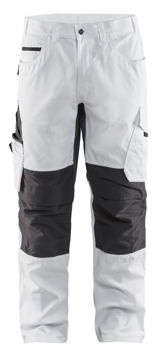 Blaklader Broeken 10951330 met Stretch wit-donkergrijs(1098)