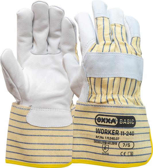 OXXA Basic Handschoen Worker 11-240 geel-wit