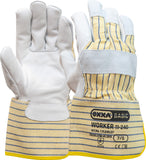 OXXA Basic Handschoen Worker 11-240 geel-wit