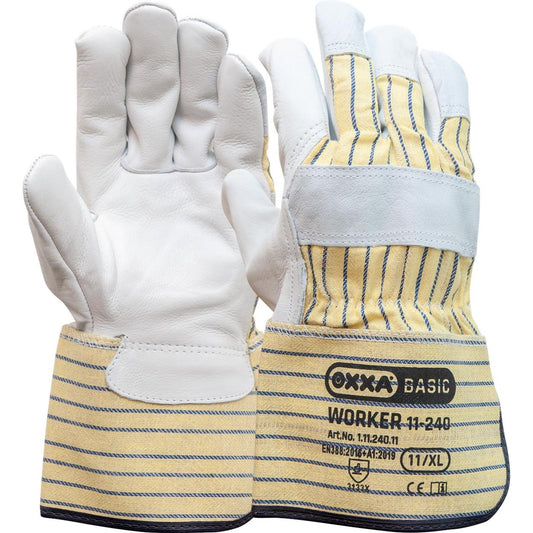OXXA Basic Handschoen Worker 11-240 geel-wit