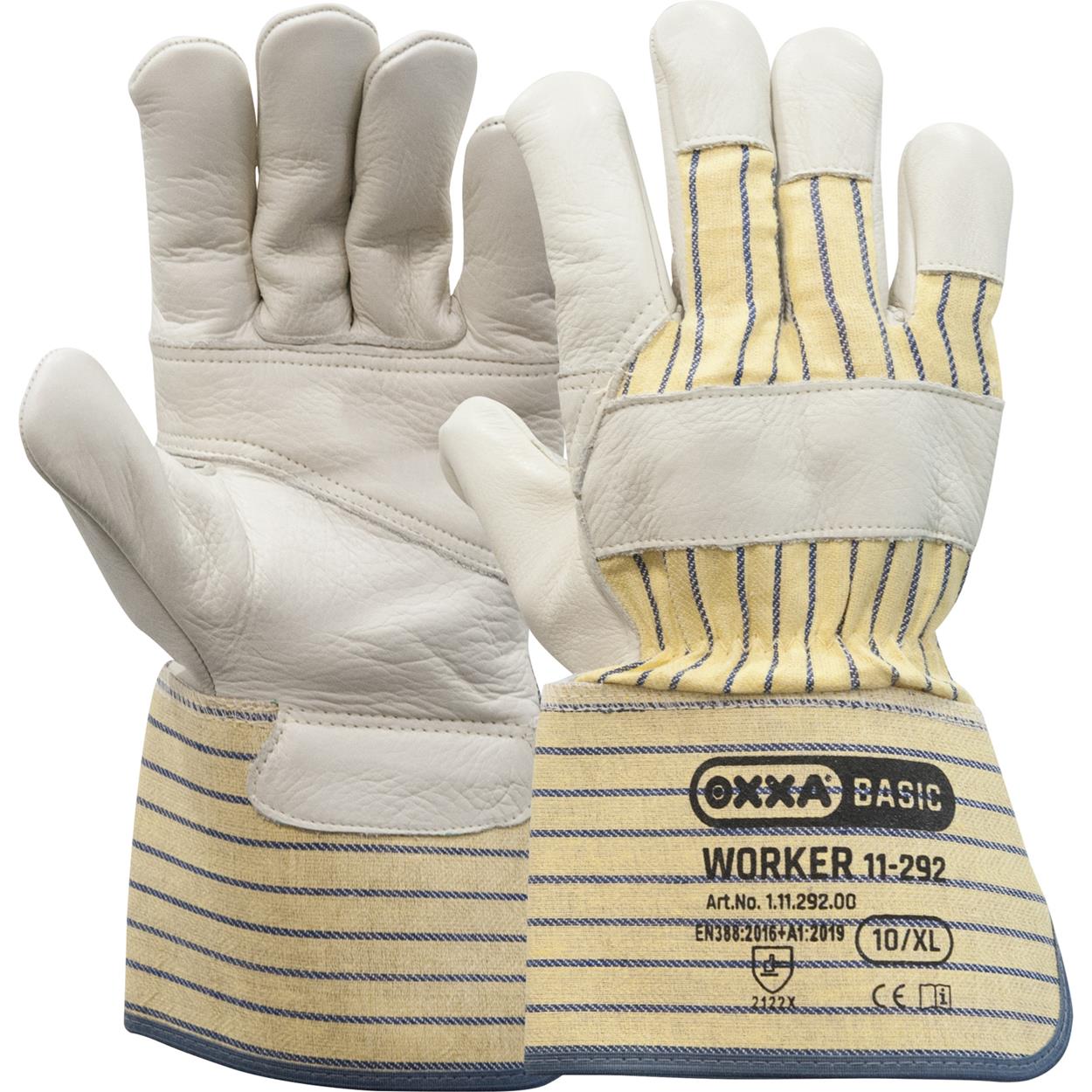 OXXA Basic Handschoen Worker 11-292 geel-wit