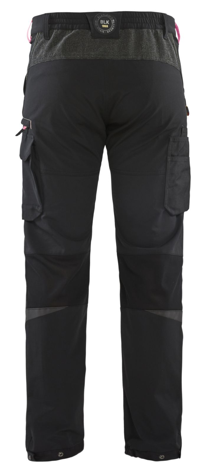 Blaklader Broeken 14221645 zwart-rood(9956)