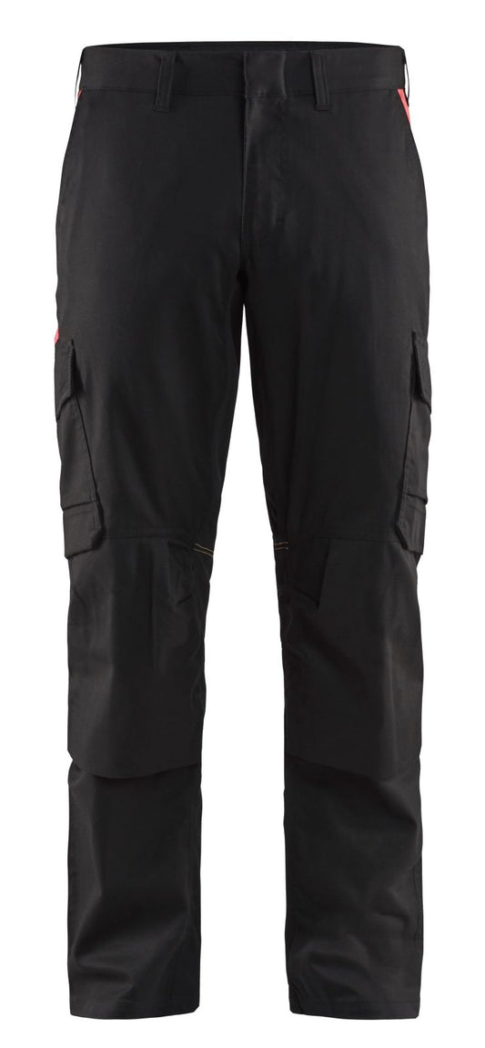 Blaklader Broeken 14481832 zwart-rood(9956)