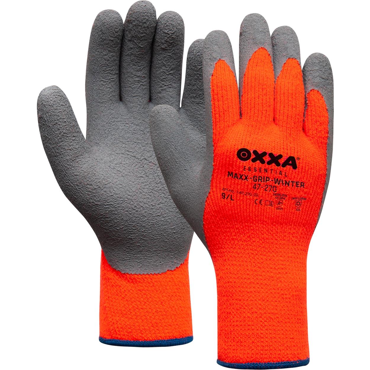 OXXA Essential Handschoen Maxx-Grip-Winter 47-270 grijs-oranje