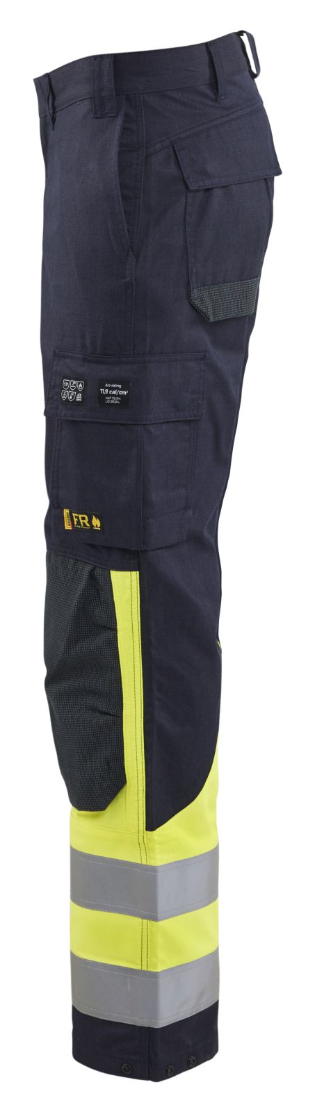 Blaklader Broeken 14881512 Multinorm marineblauw-geel(8933)