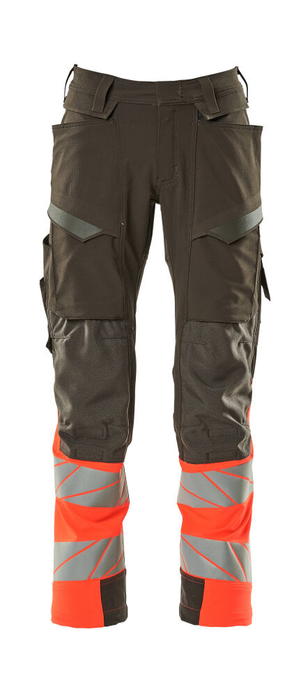 Mascot Accelerate Safe Broeken 19179-511 donker antracietgrijs-fluo rood(18222)