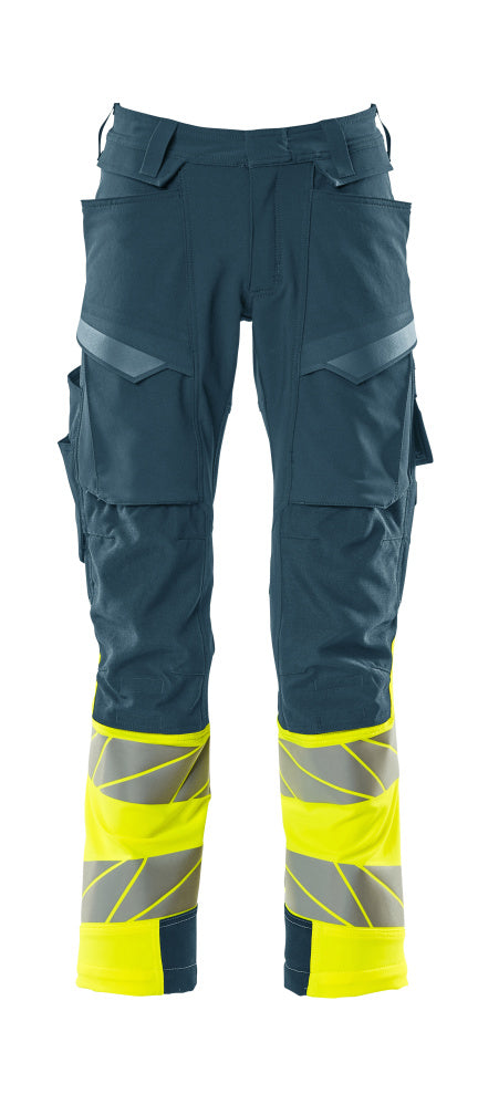 Mascot Accelerate Safe Broeken 19179-511 donker petrolblauw-hi-vis geel(4417)