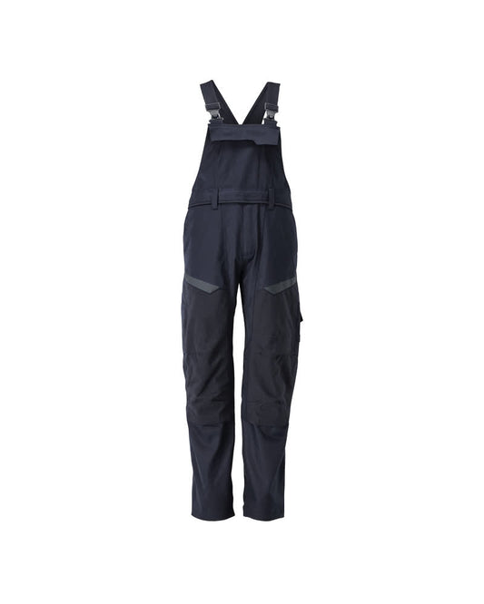 Mascot Accelerate Multisafe Amerikaanse overall 21569-281 stretch vlamvertragend antistatisch HiVis donker marineblauw-fluo geel(01017)