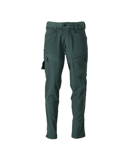 Mascot Customized Broek 22059-605 Functioneel Ultimate Stretch Waterafstotend Lichtgewicht bosgroen(34)