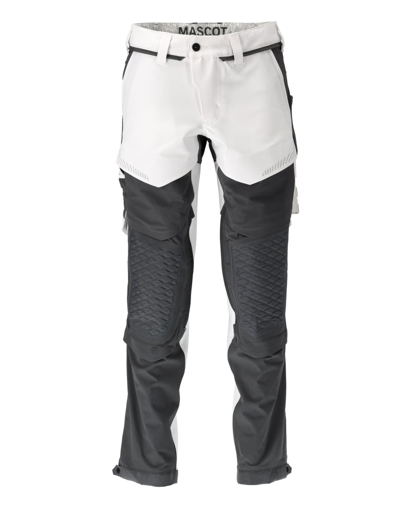 Mascot Customized Broek met kniezakken 22279-605 wit-steengrijs(0689)