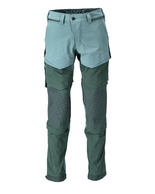Mascot Customized Broek met kniezakken 22279-605 lichtbosgroen-bosgroen(3534)