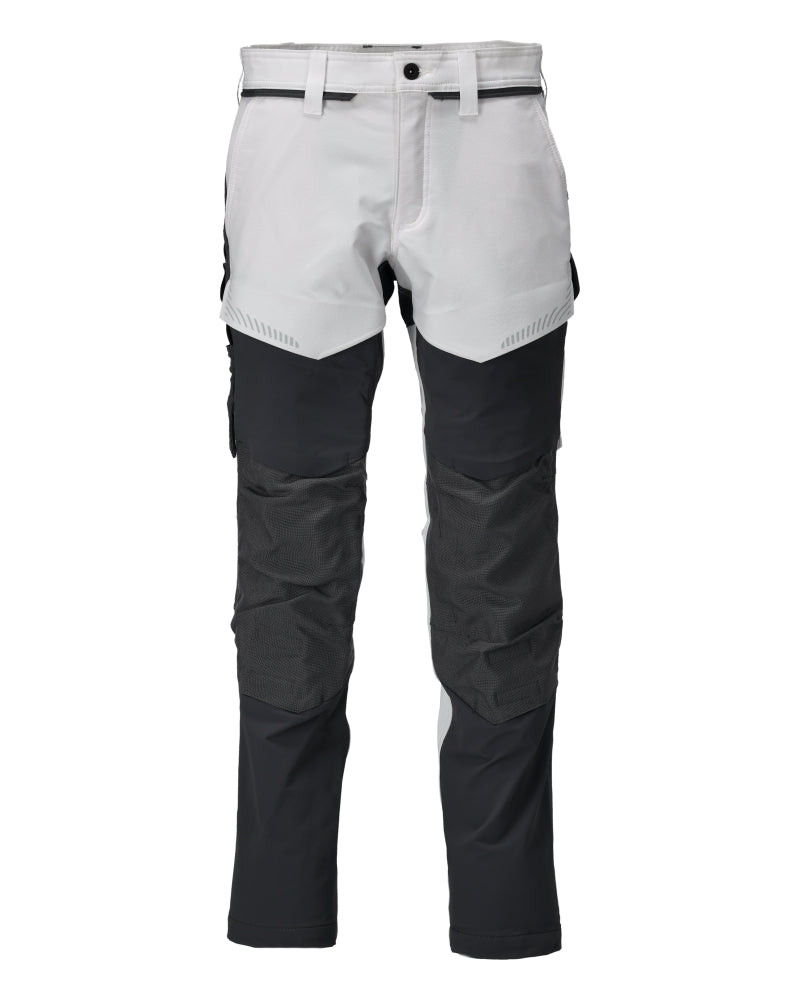 Mascot Customized Broek met kniezakken 22379-311 wit-steengrijs(0689)