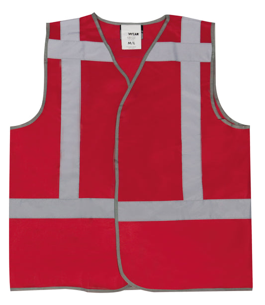 M-Wear Verkeersvest 0178 fluo rood