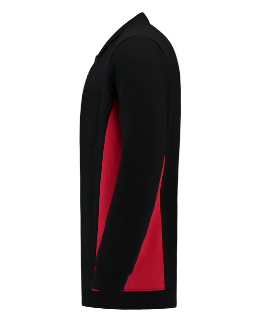 Tricorp Workwear Polosweaters 302001-TS2000 zwart-rood(blackred)
