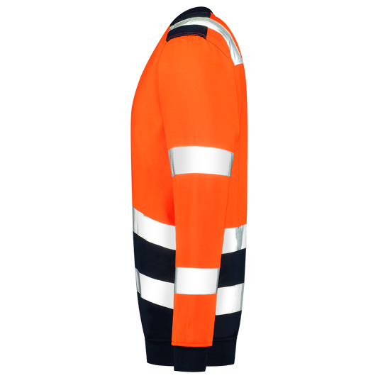 Tricorp Safety Polosweaters 303004 HiVis fluo oranje-inktblauw(fluororangeink)
