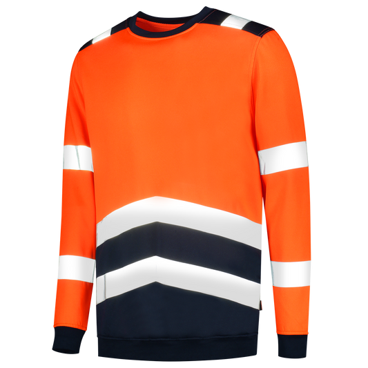 Tricorp Safety Polosweaters 303004 HiVis fluo oranje-inktblauw(fluororangeink)