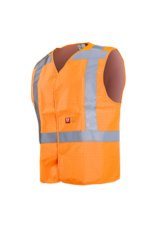 Sioen Vesten Raufar  fluo-oranje