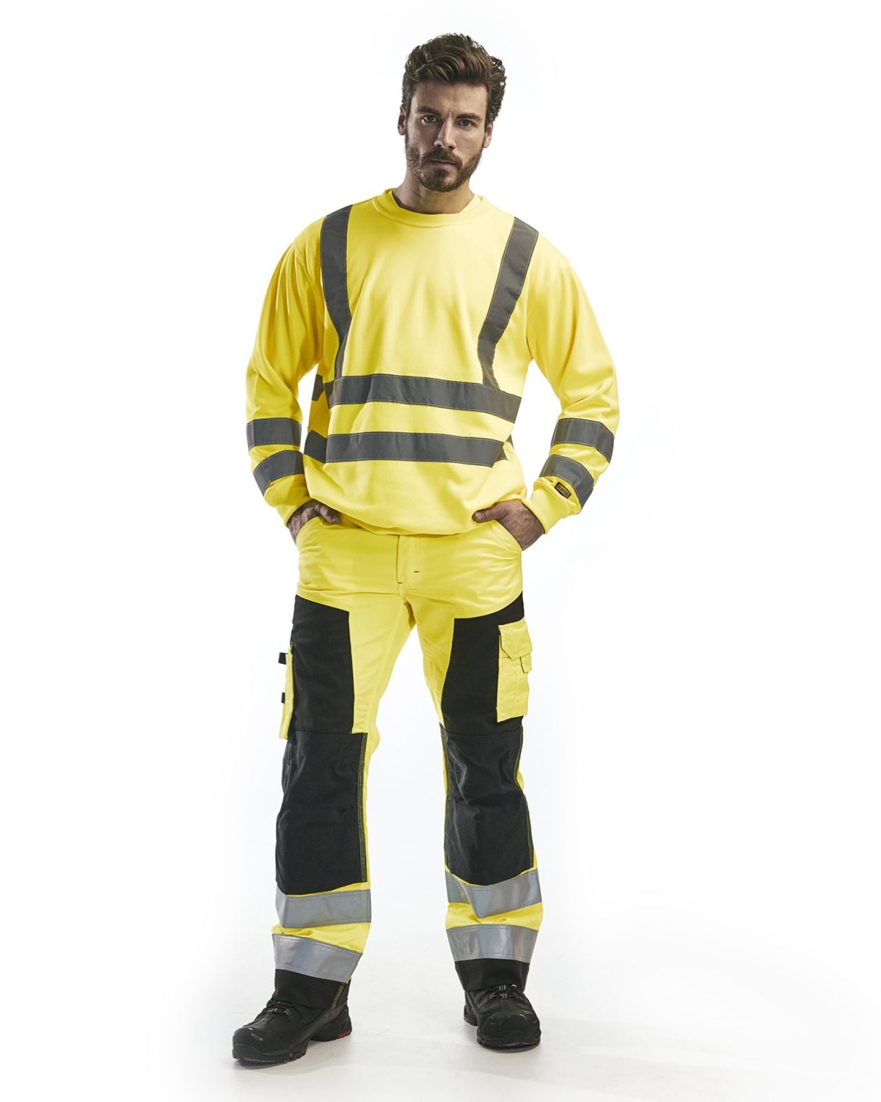 Blaklader Polosweaters 33411974 HiVis fluo-geel(3300)