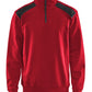 Blaklader Polosweaters 33531158 rood-zwart(5699)