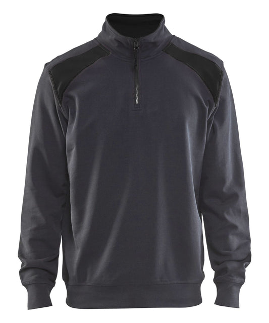 Blaklader Polosweaters 33531158 midden grijs-zwart(9699)