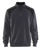 Blaklader Polosweaters 33531158 midden grijs-zwart(9699)