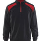 Blaklader Polosweaters 33531158 zwart-rood(9956)