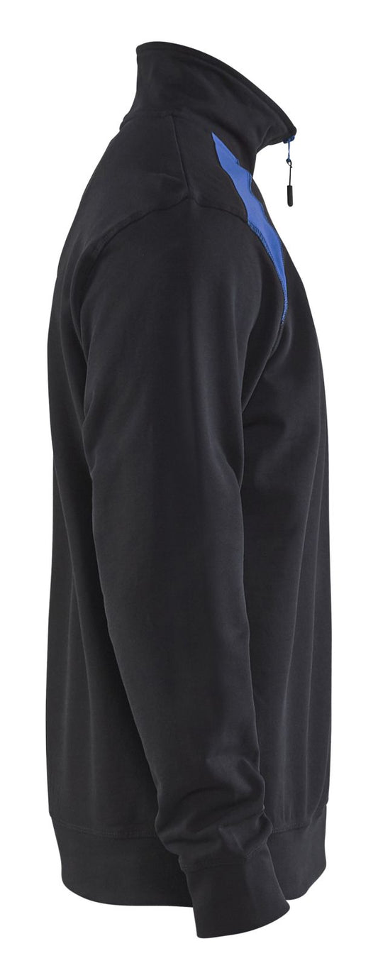 Blaklader Polosweaters 33531158 zwart-korenblauw(9985)
