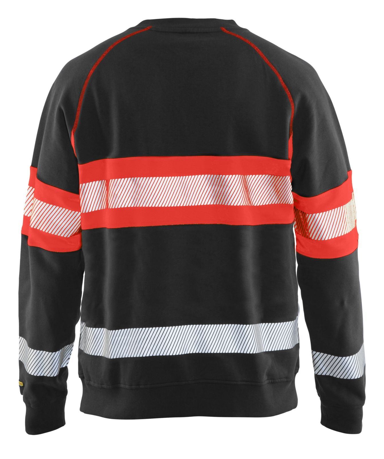 Blaklader Polosweaters 33591158 HiVis zwart-fluo rood(9955)