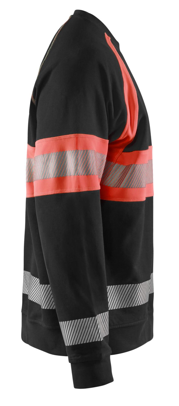 Blaklader Polosweaters 33591158 HiVis zwart-fluo rood(9955)