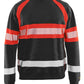 Blaklader Polosweaters 33591158 HiVis zwart-fluo rood(9955)