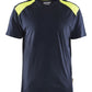 Blaklader Bi-Colour t-shirts 33791042 donker marineblauw-fluo geel(8633)