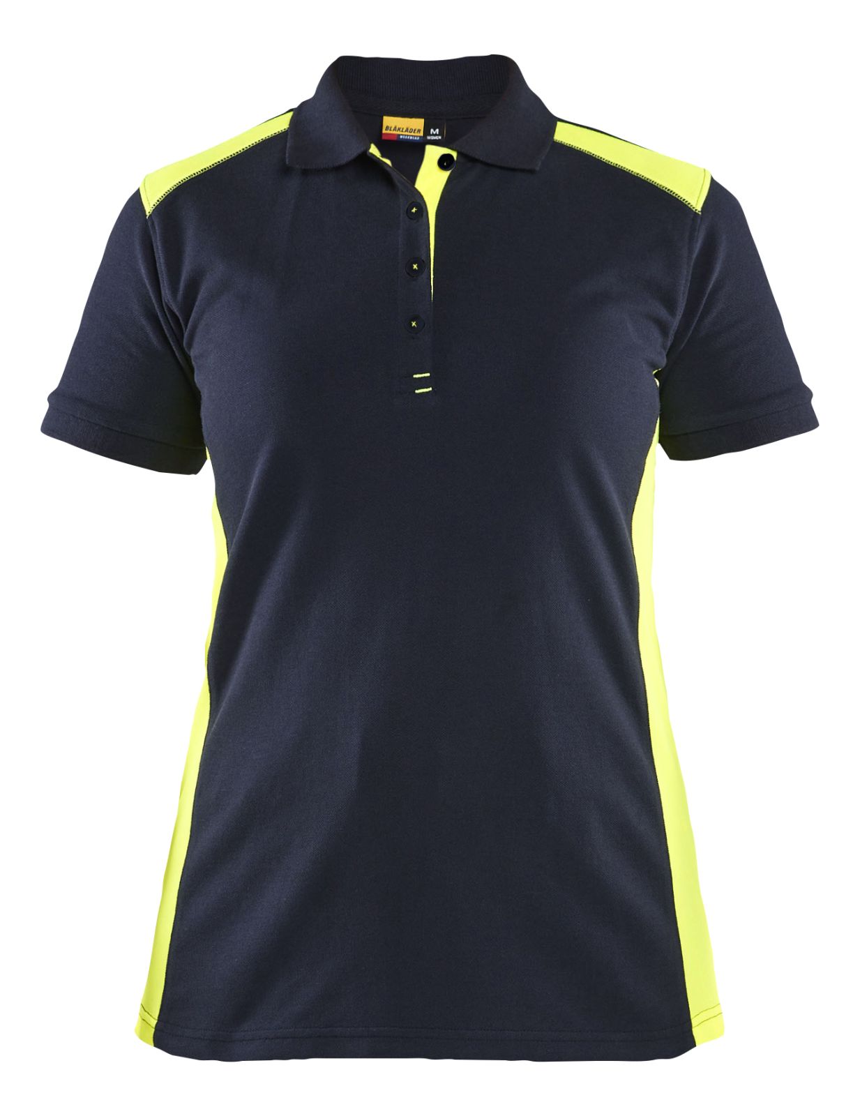 Blaklader Bi-Colour t-shirts 33901050 donker marineblauw-fluo geel(8633)