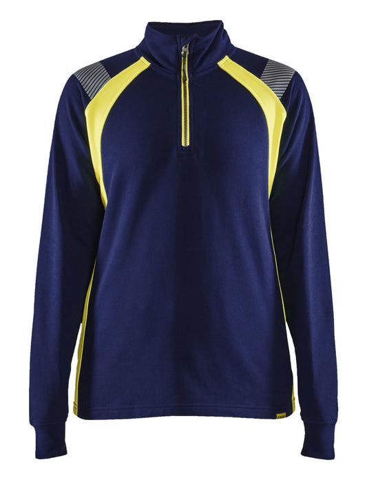 Blaklader Polosweaters 34031158 marineblauw-fluo geel(8933)