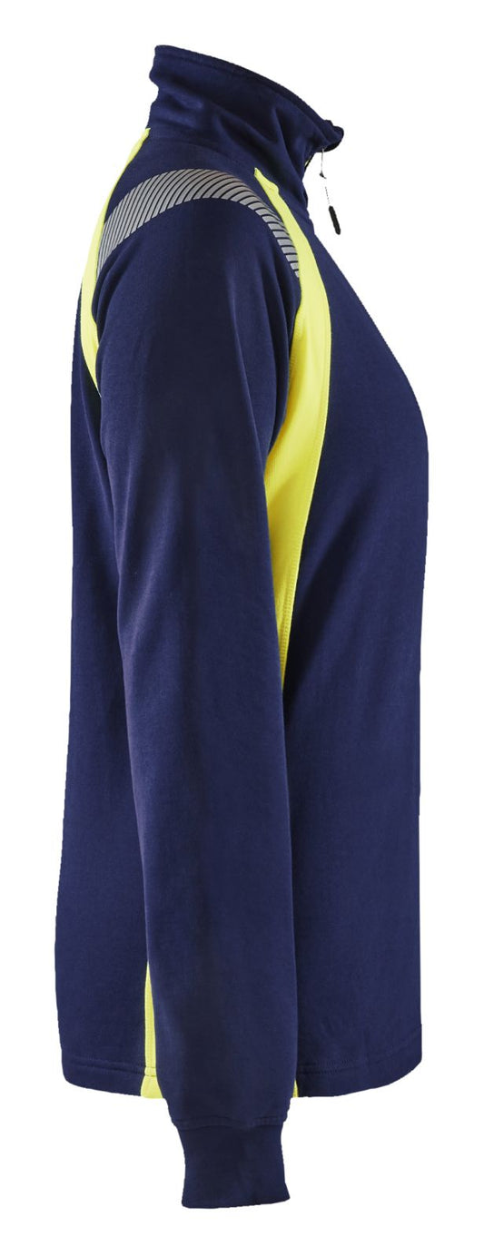 Blaklader Polosweaters 34031158 marineblauw-fluo geel(8933)