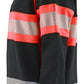 Blaklader Bi-Colour sweaters 34091158 zwart-fluo rood(9955)