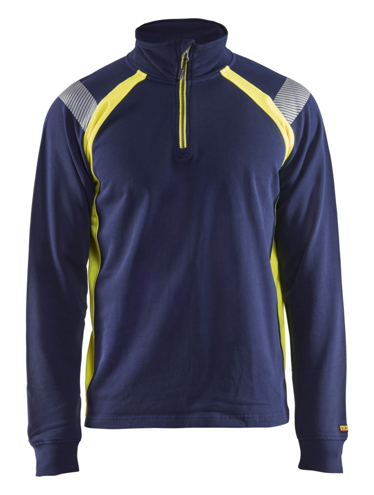 Blaklader Polosweaters 34321158 marineblauw-geel(8933)